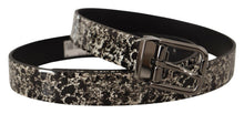 Load image into Gallery viewer, Dolce & Gabbana Elegant Marble Print Leather Belt
