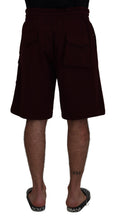 Load image into Gallery viewer, Dolce & Gabbana Maroon Bermuda Cargo Men Shorts