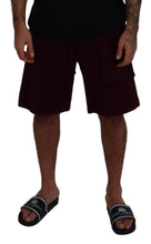Load image into Gallery viewer, Dolce & Gabbana Maroon Bermuda Cargo Men Shorts