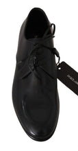 Load image into Gallery viewer, Dolce & Gabbana Elegant Dark Blue Leather Derby Shoes