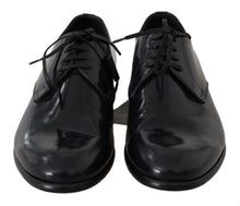 Load image into Gallery viewer, Dolce & Gabbana Elegant Dark Blue Leather Derby Shoes