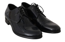 Load image into Gallery viewer, Dolce & Gabbana Elegant Dark Blue Leather Derby Shoes