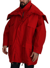 Load image into Gallery viewer, Dolce & Gabbana Sleek Red Lightweight Windbreaker Jacket