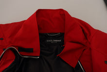 Load image into Gallery viewer, Dolce & Gabbana Sleek Red Lightweight Windbreaker Jacket