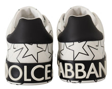 Load image into Gallery viewer, Dolce & Gabbana White Leather Stars Low Top Sneakers Shoes