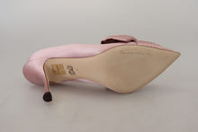 Load image into Gallery viewer, Dolce & Gabbana Crystal-Embellished Silk Bow Pumps
