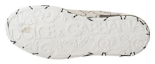 Load image into Gallery viewer, Dolce & Gabbana White Leather Stars Low Top Sneakers Shoes