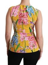 Load image into Gallery viewer, Dolce & Gabbana Sunshine Floral Crewneck Sleeveless Blouse