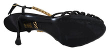Load image into Gallery viewer, Dolce & Gabbana Elegant Silk Blend Crystal T-Strap Heels
