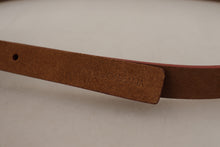 Load image into Gallery viewer, Dolce & Gabbana Chic Suede Belt with Logo Engraved Buckle