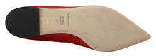 Load image into Gallery viewer, Dolce & Gabbana Red Suede Crystal Loafers - Exquisite Elegance