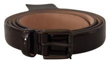 Load image into Gallery viewer, Dolce & Gabbana Elegant Black Leather Logo Buckle Belt