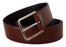 Load image into Gallery viewer, Dolce & Gabbana Elegant Leather Belt with Engraved Buckle