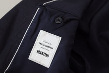 Load image into Gallery viewer, Dolce & Gabbana Elegant Blue Martini Wool-Silk Blend Suit
