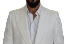 Load image into Gallery viewer, Dolce & Gabbana Elegant White Floral Brocade Trench Coat