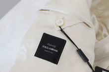 Load image into Gallery viewer, Dolce & Gabbana Elegant White Floral Brocade Trench Coat