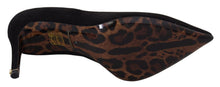 Load image into Gallery viewer, Dolce & Gabbana Elegant Black Suede Stiletto Heels Pumps