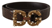 Load image into Gallery viewer, Dolce & Gabbana Elegant Snakeskin Leather Belt