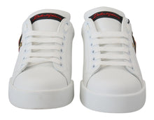 Load image into Gallery viewer, Dolce & Gabbana Elegant White Portofino Leather Sneakers