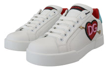 Load image into Gallery viewer, Dolce & Gabbana Elegant White Portofino Leather Sneakers