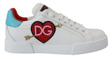 Load image into Gallery viewer, Dolce & Gabbana Elegant White Portofino Leather Sneakers