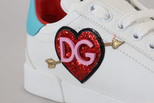 Load image into Gallery viewer, Dolce & Gabbana Elegant White Portofino Leather Sneakers
