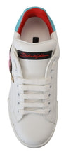 Load image into Gallery viewer, Dolce & Gabbana Elegant White Portofino Leather Sneakers