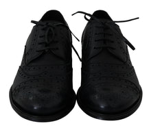 Load image into Gallery viewer, Dolce & Gabbana Elegant Dark Blue Wingtip Derby Dress Shoes