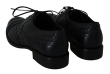 Load image into Gallery viewer, Dolce & Gabbana Elegant Dark Blue Wingtip Derby Dress Shoes