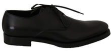Load image into Gallery viewer, Dolce & Gabbana Elegant Black Leather Derby Dress Shoes