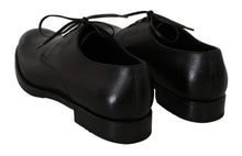Load image into Gallery viewer, Dolce & Gabbana Elegant Black Leather Derby Dress Shoes