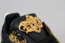 Load image into Gallery viewer, Dolce & Gabbana Elegant Portofino Leather Sneakers in Black