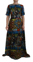 Load image into Gallery viewer, Dolce & Gabbana Sicilian Elegance Long Silk Dress