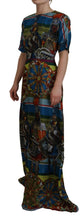 Load image into Gallery viewer, Dolce & Gabbana Sicilian Elegance Long Silk Dress