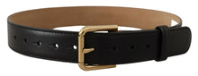 Load image into Gallery viewer, Dolce & Gabbana Elegant Leather Belt with Logo Buckle