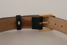 Load image into Gallery viewer, Dolce & Gabbana Elegant Leather Belt with Logo Buckle