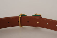 Load image into Gallery viewer, Dolce & Gabbana Elegant Leather Belt with Logo Buckle