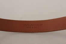 Load image into Gallery viewer, Dolce & Gabbana Elegant Leather Belt with Logo Buckle