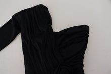 Load image into Gallery viewer, Dolce & Gabbana Elegant One-Shoulder Sheath Midi Dress
