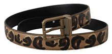 Load image into Gallery viewer, Dolce & Gabbana Chic Engraved Logo Leather Belt