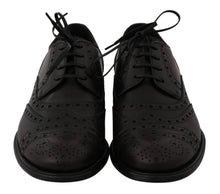 Load image into Gallery viewer, Dolce & Gabbana Elegant Bordeaux Wingtip Derby Dress Shoes