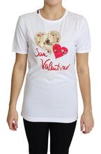 Load image into Gallery viewer, Dolce & Gabbana Crystal-Embellished White Cotton Tee