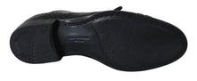 Load image into Gallery viewer, Dolce & Gabbana Elegant Black Leather Derby Wingtip Dress Shoes