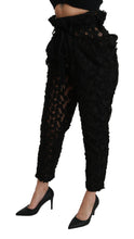 Load image into Gallery viewer, Dolce & Gabbana Chic Tapered High Waist Lace Pants