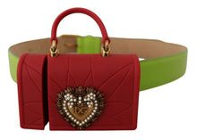 Load image into Gallery viewer, Dolce & Gabbana Elegant Leather Belt with Mini Bag Accessory