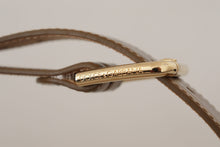 Load image into Gallery viewer, Dolce & Gabbana Bronze Leather Belt with Gold-Toned Buckle