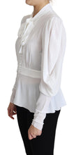 Load image into Gallery viewer, Dolce & Gabbana Elegant Snow-White Viscose Blouse