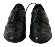 Load image into Gallery viewer, Dolce & Gabbana Elegant Green Brogues Oxford Wingtip Flats