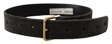 Load image into Gallery viewer, Dolce & Gabbana Elegant Velvet Belt with Engraved Buckle