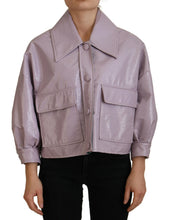 Load image into Gallery viewer, Dolce & Gabbana Chic Purple Cropped Jacket - A Style Statement